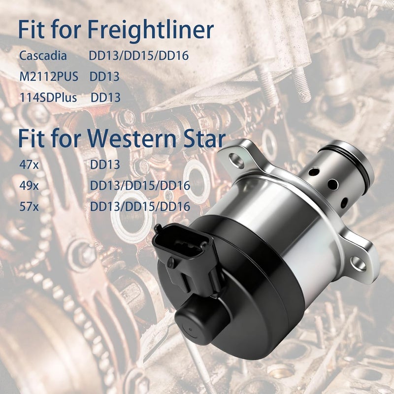 XCZBX A0000900069 Fuel Meter Quantity Control Valve Fit for 2007-2022 Freightliner Cascadia Colornado Western Star DDE Detroit DD13 DD15 DD16 Diesel Engines - Image 2